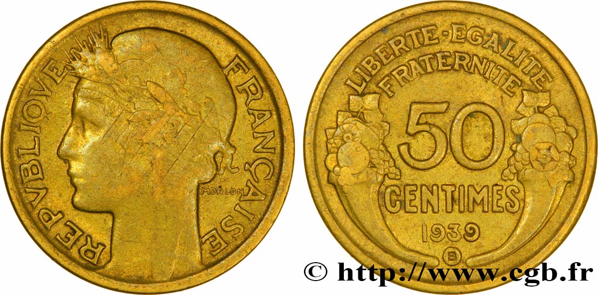 50 centimes Morlon 1939 Bruxelles F.192/16 MBC48 