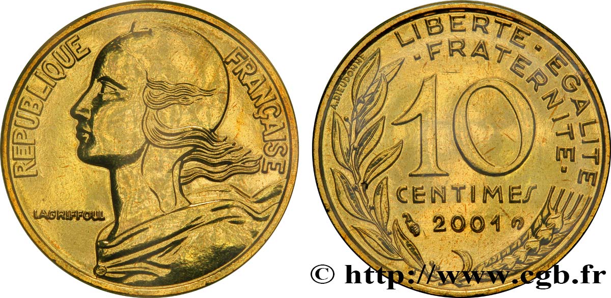 10 centimes Marianne 2001 Pessac F.144/45 ST68 