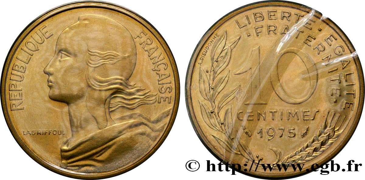 10 centimes Marianne 1975 Pessac F.144/15 MS68 