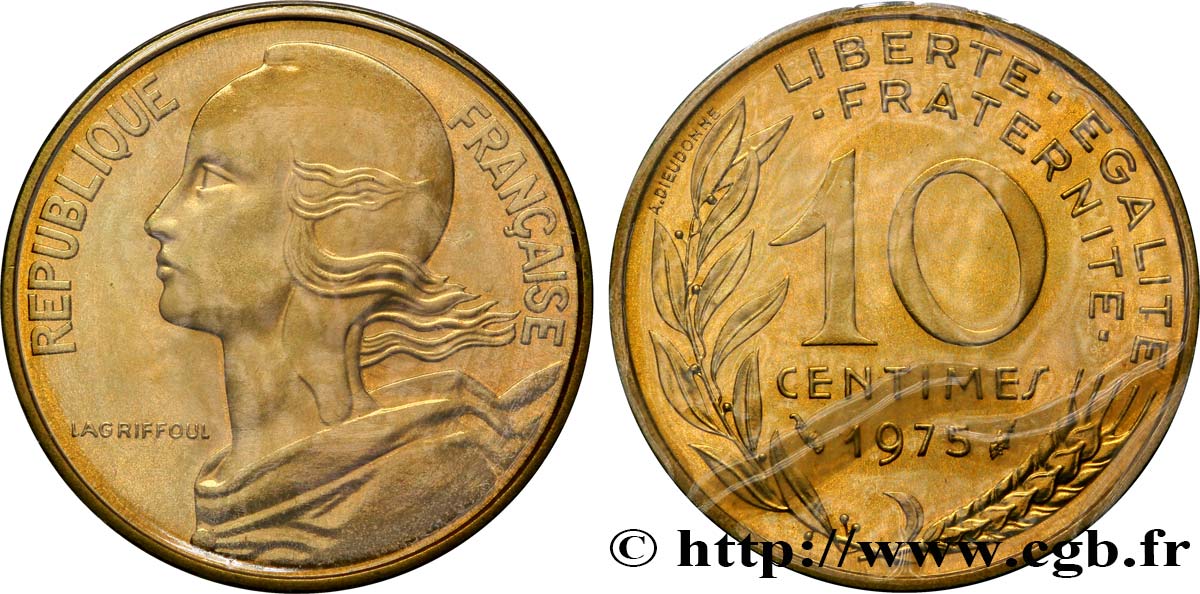10 centimes Marianne 1975 Pessac F.144/15 ST68 