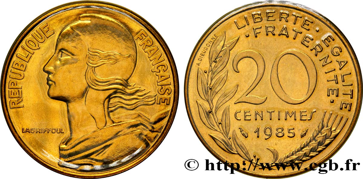 20 centimes Marianne 1985 Pessac F.156/25 ST70 