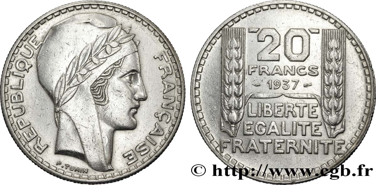 20 francs Turin 1937  F.400/8 MBC50 