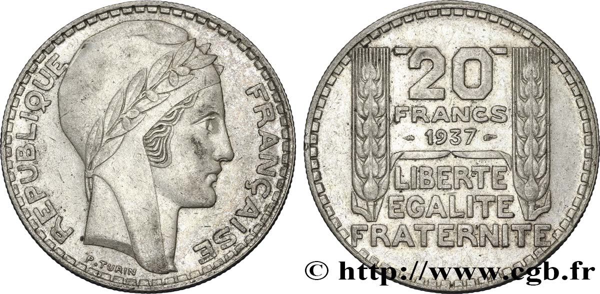 20 francs Turin 1937  F.400/8 SS48 