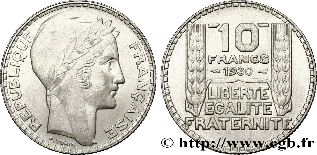 10 francs Turin 1930  F.360/3 VZ60 