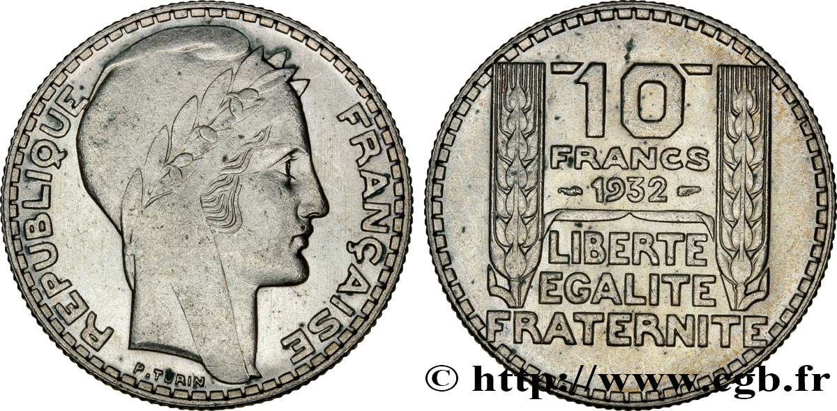 10 francs Turin 1932  F.360/5 SUP62 