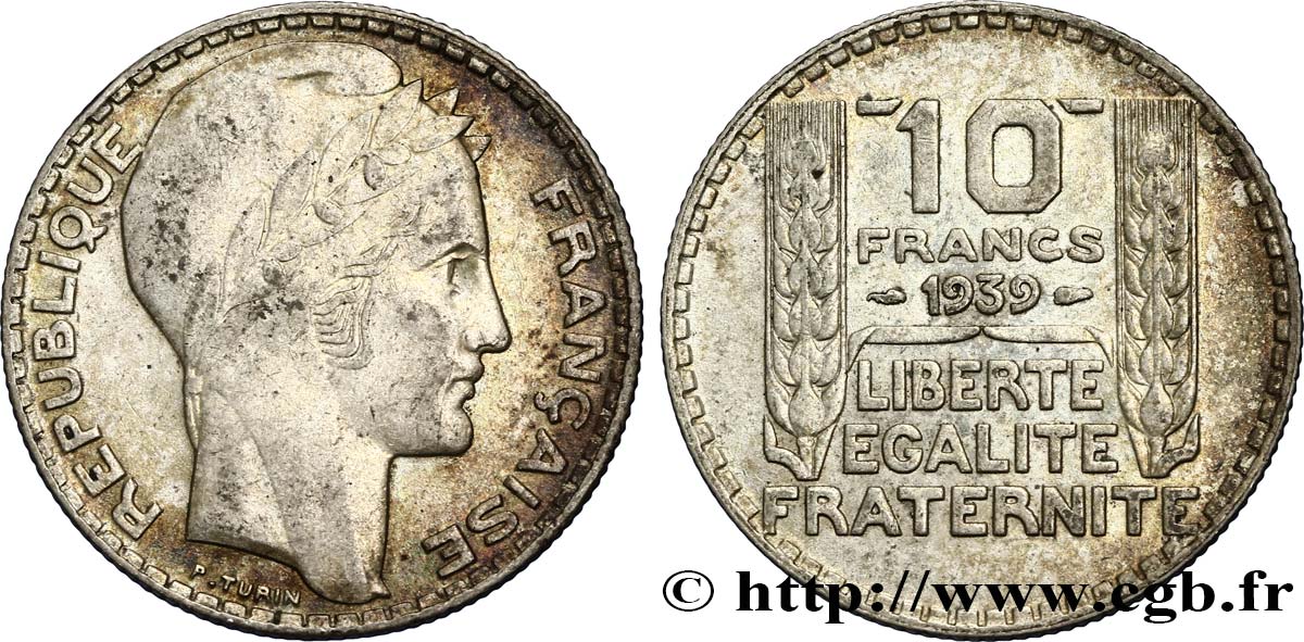 10 francs Turin 1939  F.360/10 SS45 
