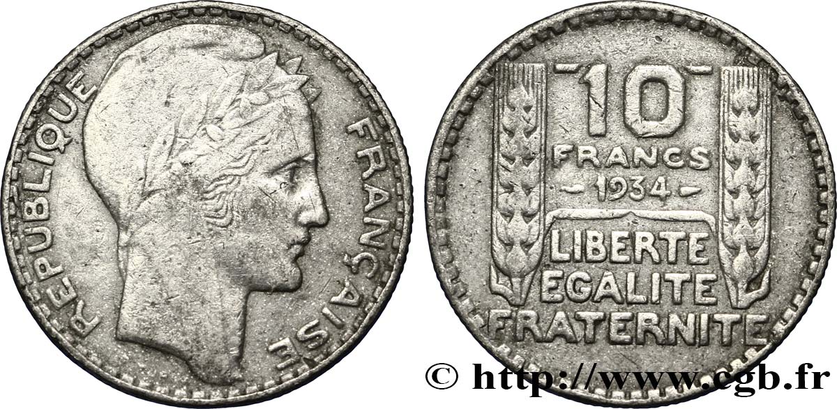 Faux de 10 francs Turin 1934  F.360/7 var. SS45 