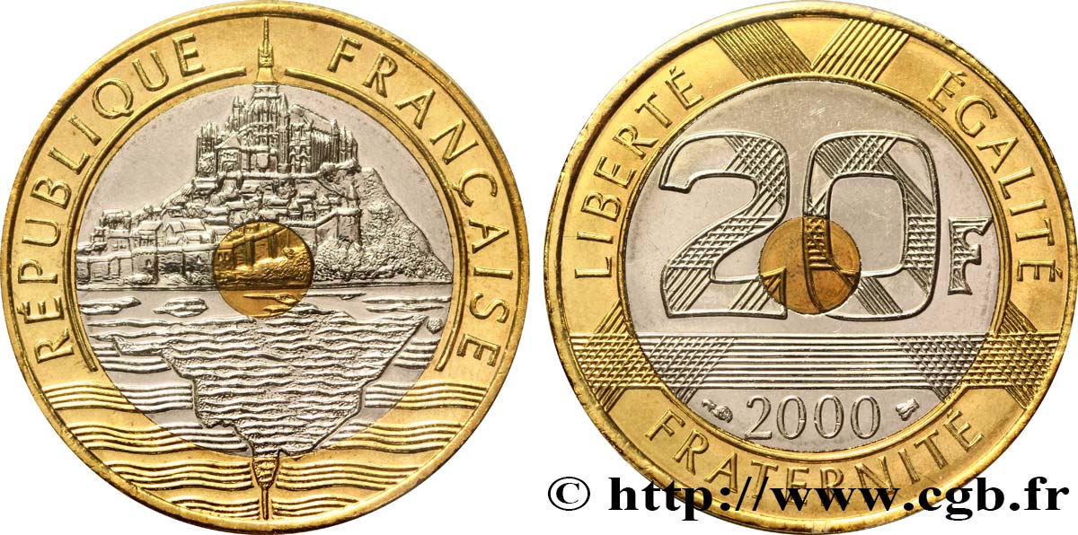 20 francs Mont Saint-Michel 2000 Pessac F.403/16 FDC68 