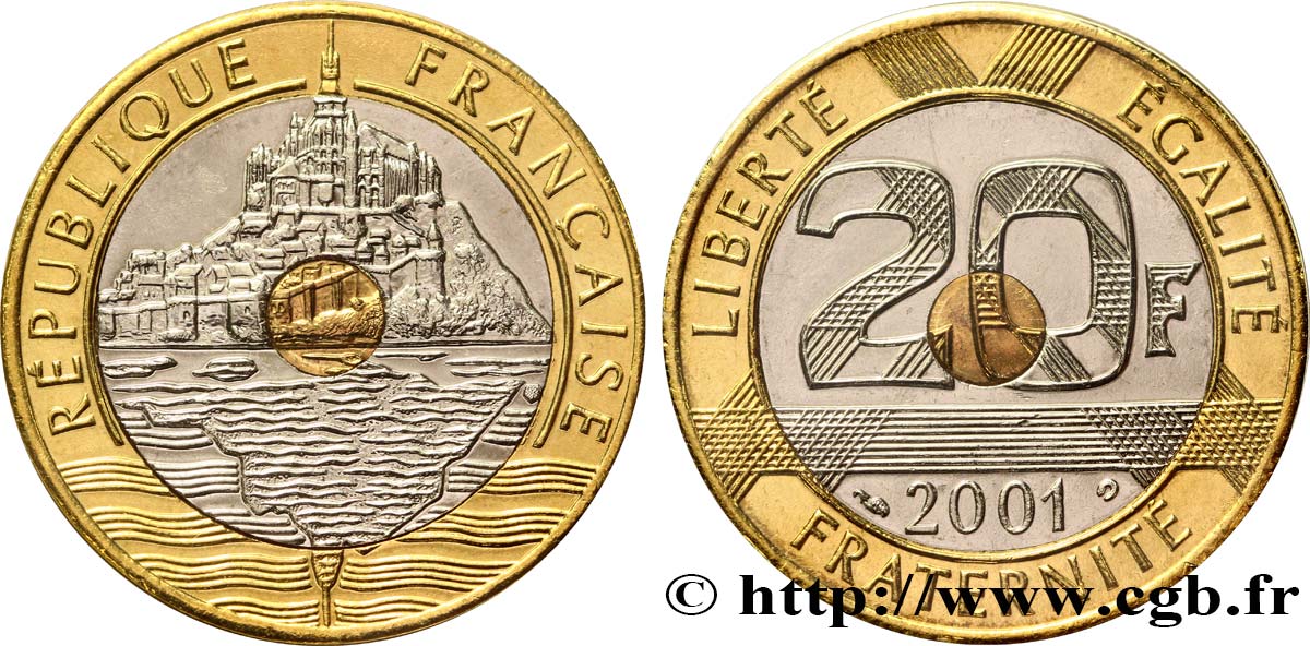 20 francs Mont Saint-Michel 2001 Pessac F.403/17 FDC68 