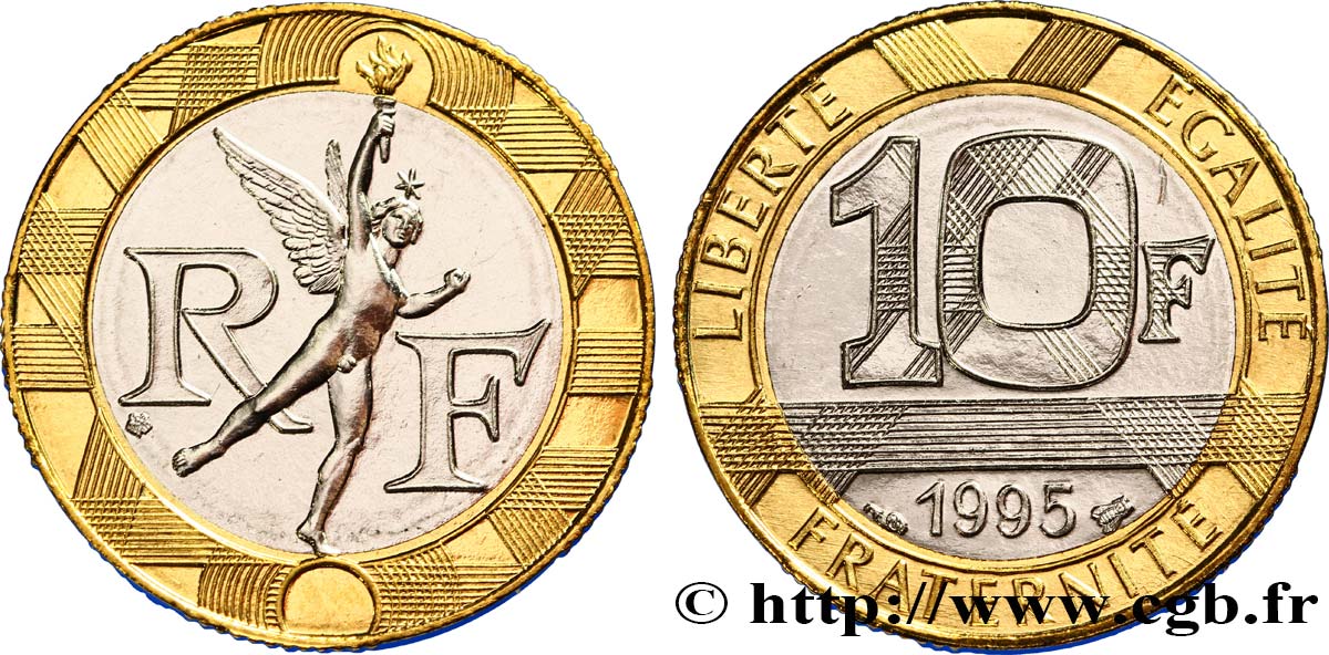 10 francs Génie de la Bastille 1995 Pessac F.375/12 fST63 