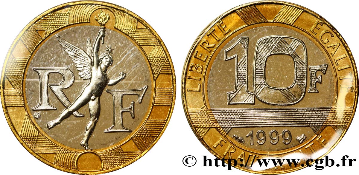 10 francs Génie de la Bastille 1999 Pessac F.375/16 FDC68 