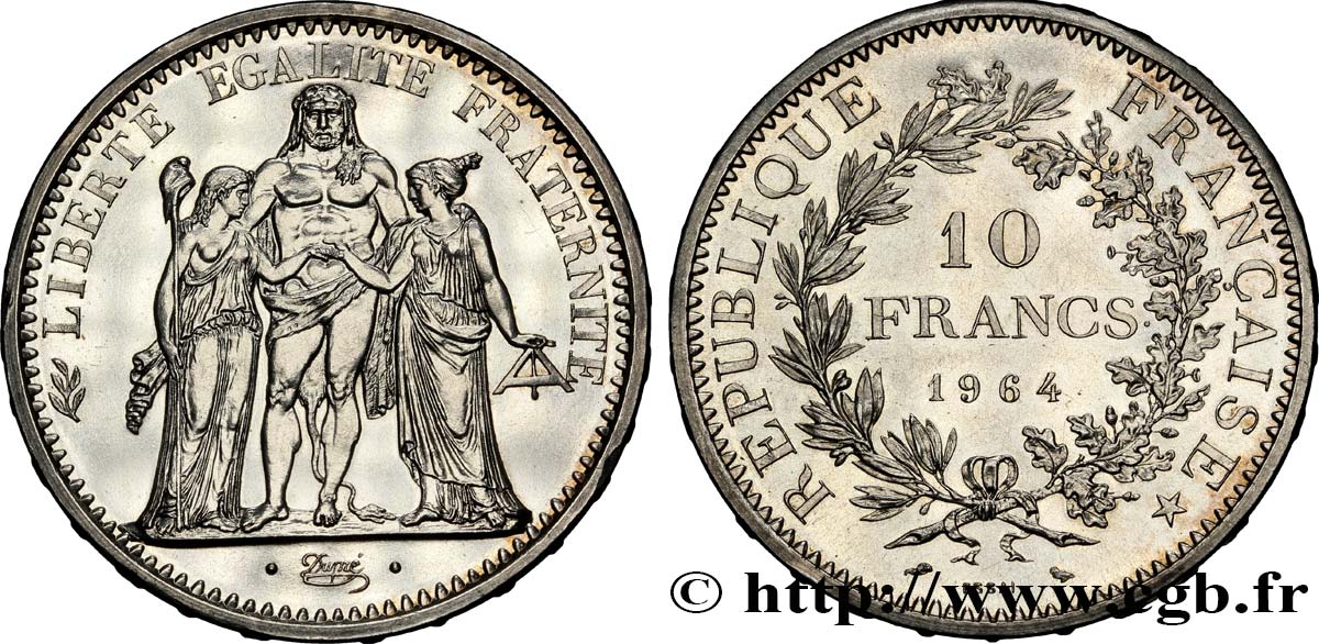 Essai de 10 francs Hercule 1964  F.364/2 SPL 