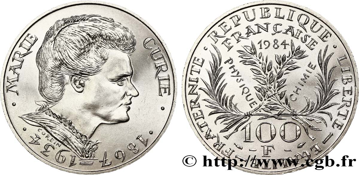 100 francs Marie Curie 1984  F.452/2 EBC62 