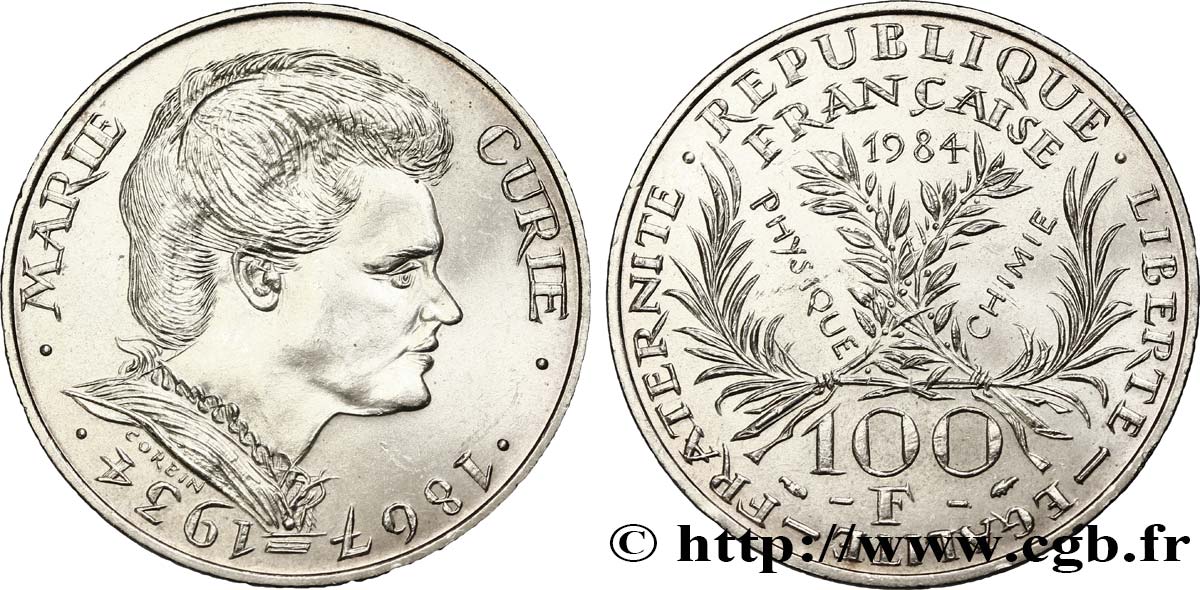 100 francs Marie Curie 1984  F.452/2 EBC 