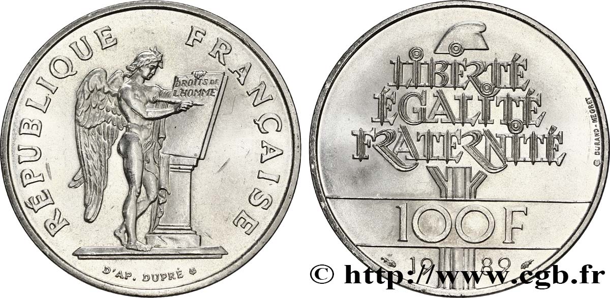 100 francs Droits de l’Homme 1989  F.457/2 SPL 