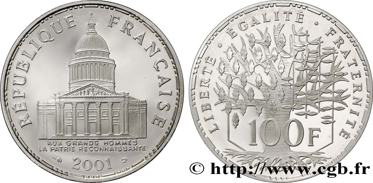 100 francs Panthéon 2001 Pessac F.451/24 MS68 