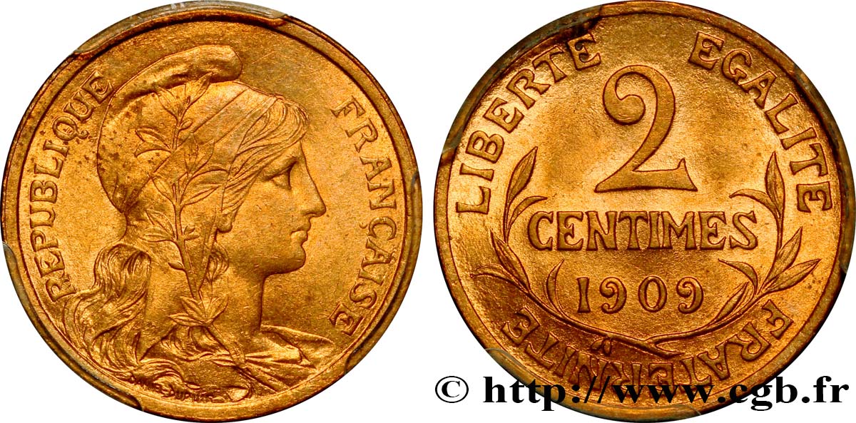 2 centimes Daniel-Dupuis 1909 Paris F.110/12 SC63 