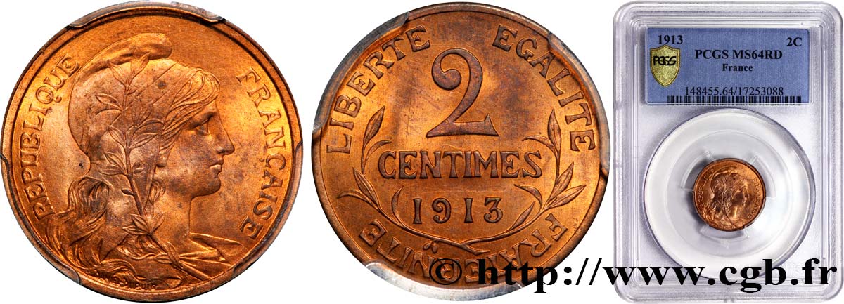 2 centimes Daniel-Dupuis 1913 Paris F.110/16 fST63 