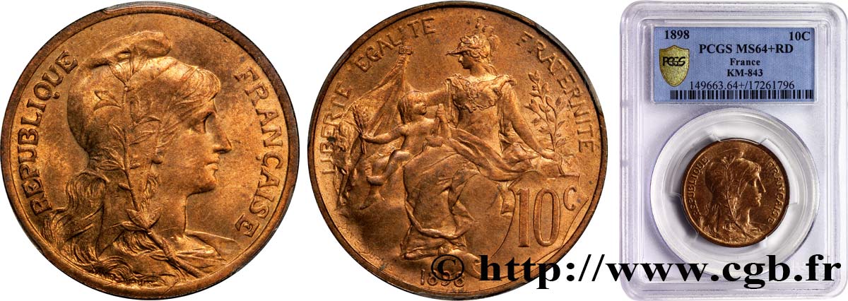 10 centimes Daniel-Dupuis 1898  F.136/5 MS63 
