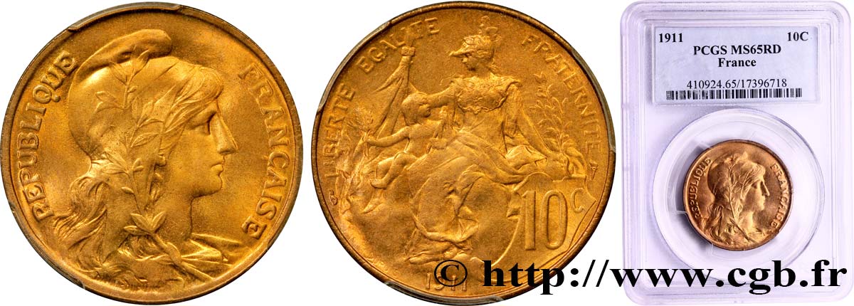 10 centimes Daniel-Dupuis 1911  F.136/20 FDC65 