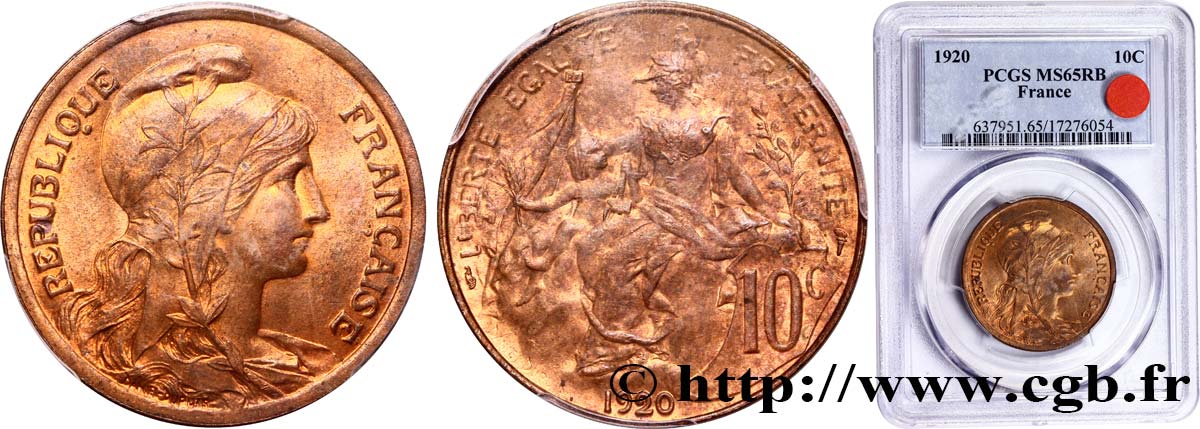 10 centimes Daniel-Dupuis 1920  F.136/29 SPL64 