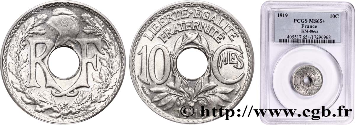 10 centimes Lindauer 1919  F.138/3 SPL64 