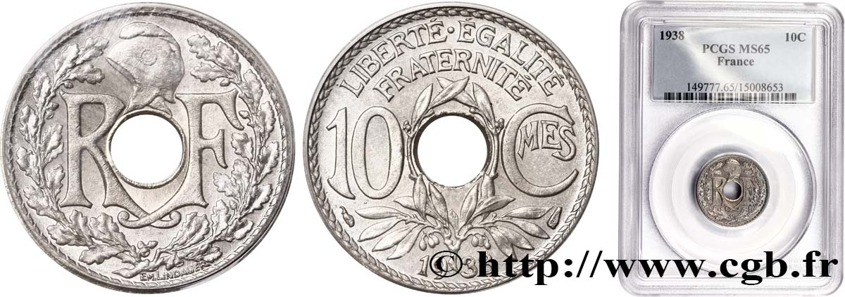 10 centimes Lindauer 1938  F.138/25 SPL64 
