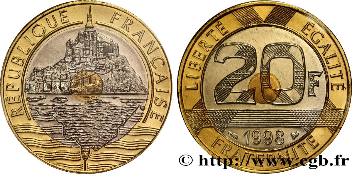 20 francs Mont Saint-Michel 1998 Pessac F.403/14 ST68 