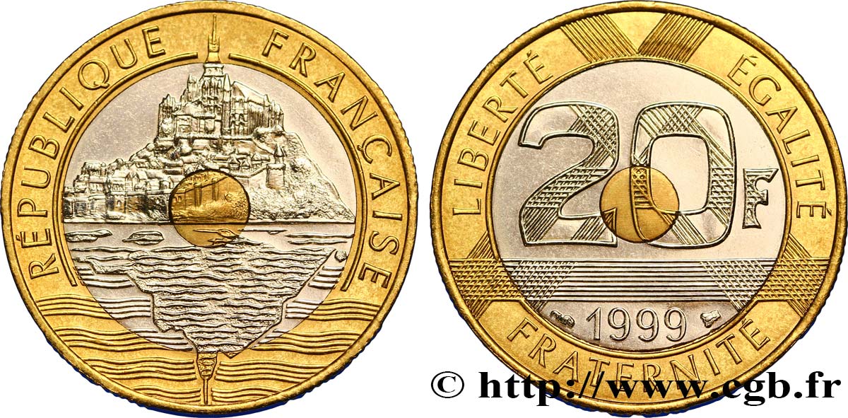 20 francs Mont Saint-Michel 1999 Pessac F.403/15 VZ60 