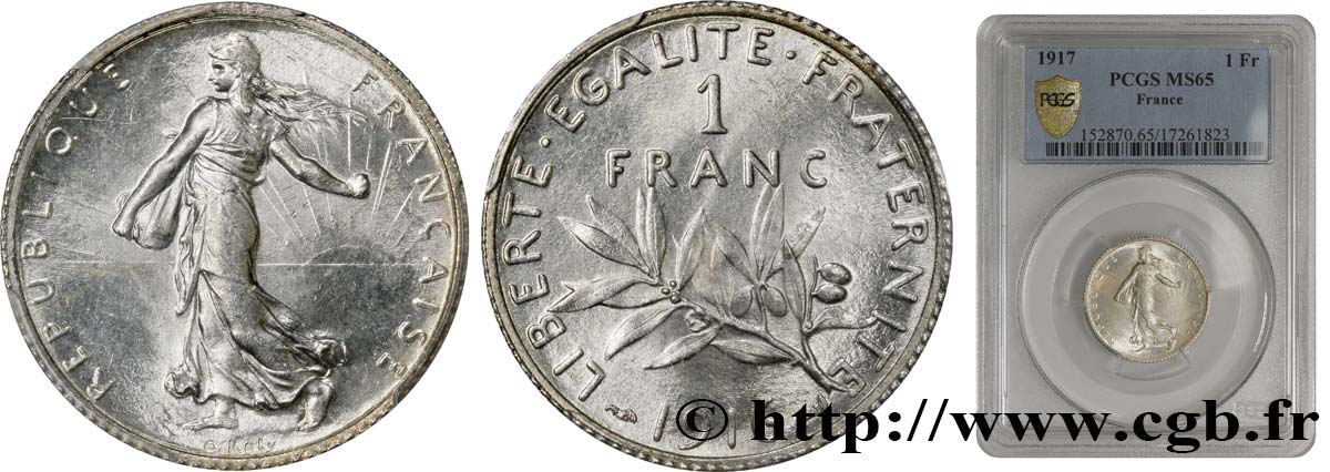 1 franc Semeuse 1916 Paris F.217/22 SPL63 