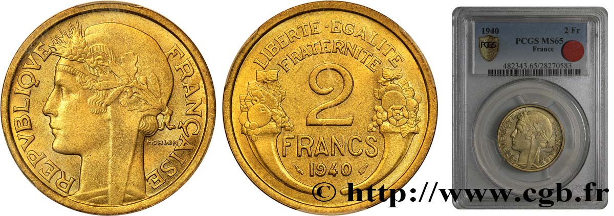 2 francs Morlon 1940  F.268/13 SUP60 