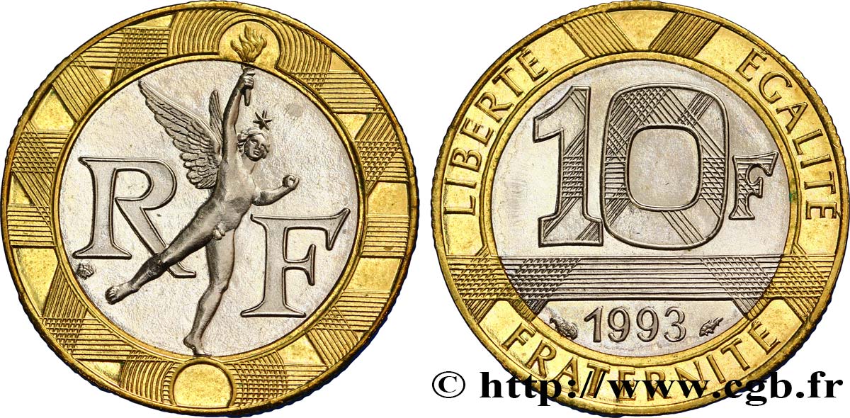 10 francs Génie de la Bastille 1993 Pessac F.375/10 SC63 