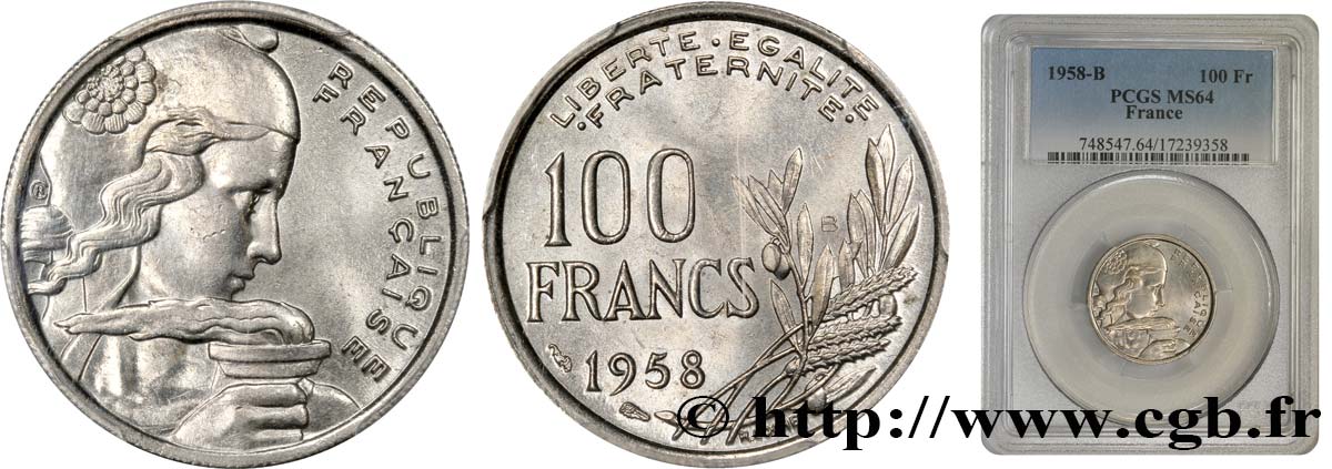 100 francs Cochet 1958 Beaumont-Le-Roger F.450/14 fST64 