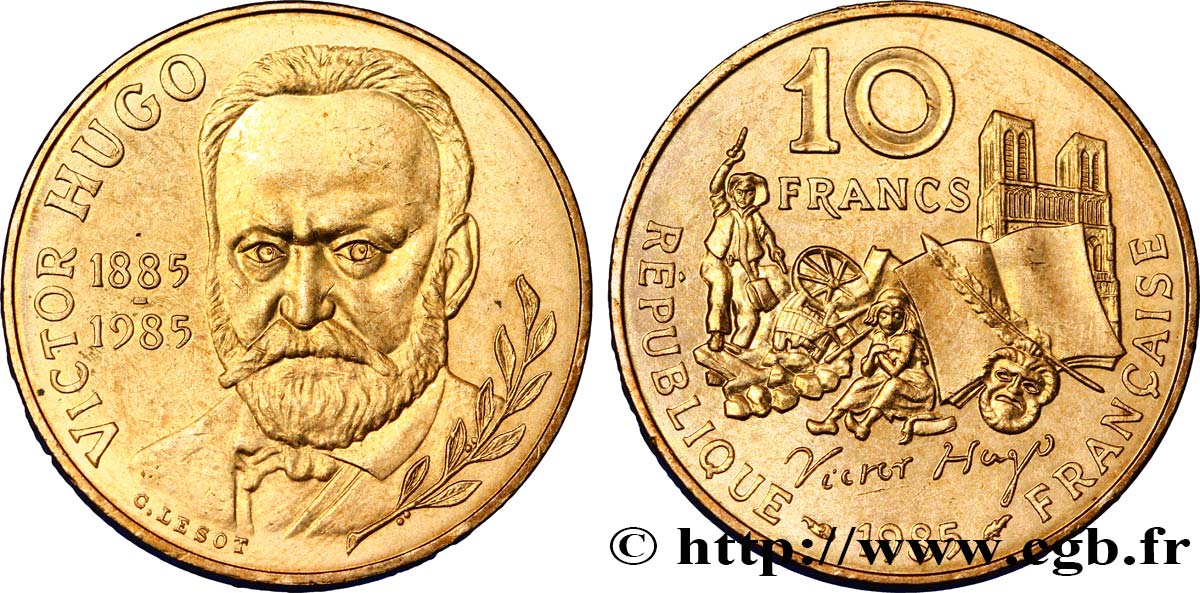 10 francs Victor Hugo 1985  F.370/2 VZ62 