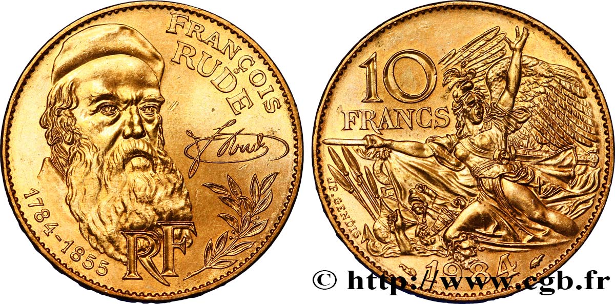 10 francs François Rude 1984  F.369/2 EBC62 