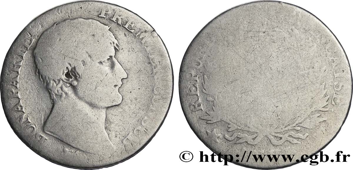 1 franc Bonaparte Premier Consul 1803 Marseille F.200/5 AB2 