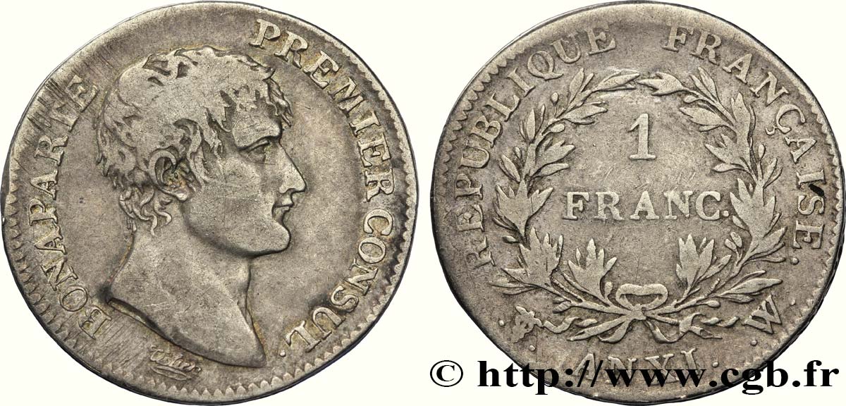 1 franc Bonaparte Premier Consul 1803 Lille F.200/7 TB25 