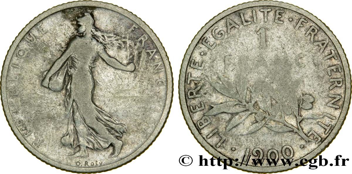 1 franc Semeuse 1900 Paris F.217/4 B10 