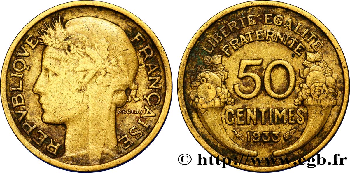 50 centimes Morlon 1933  F.192/11 SS48 