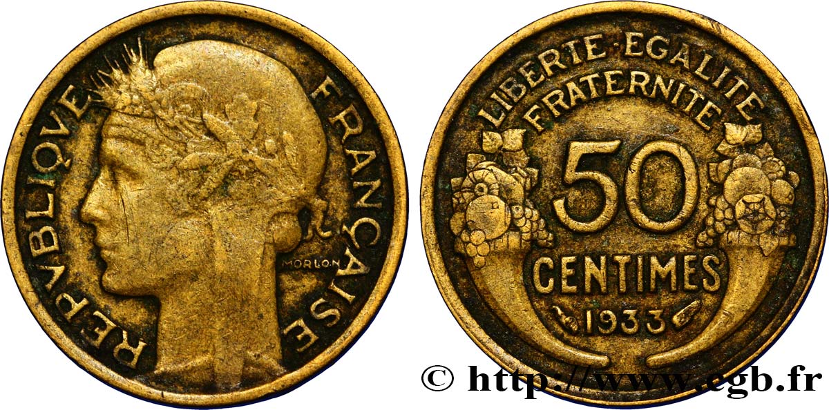 50 centimes Morlon 1933  F.192/11 TTB48 