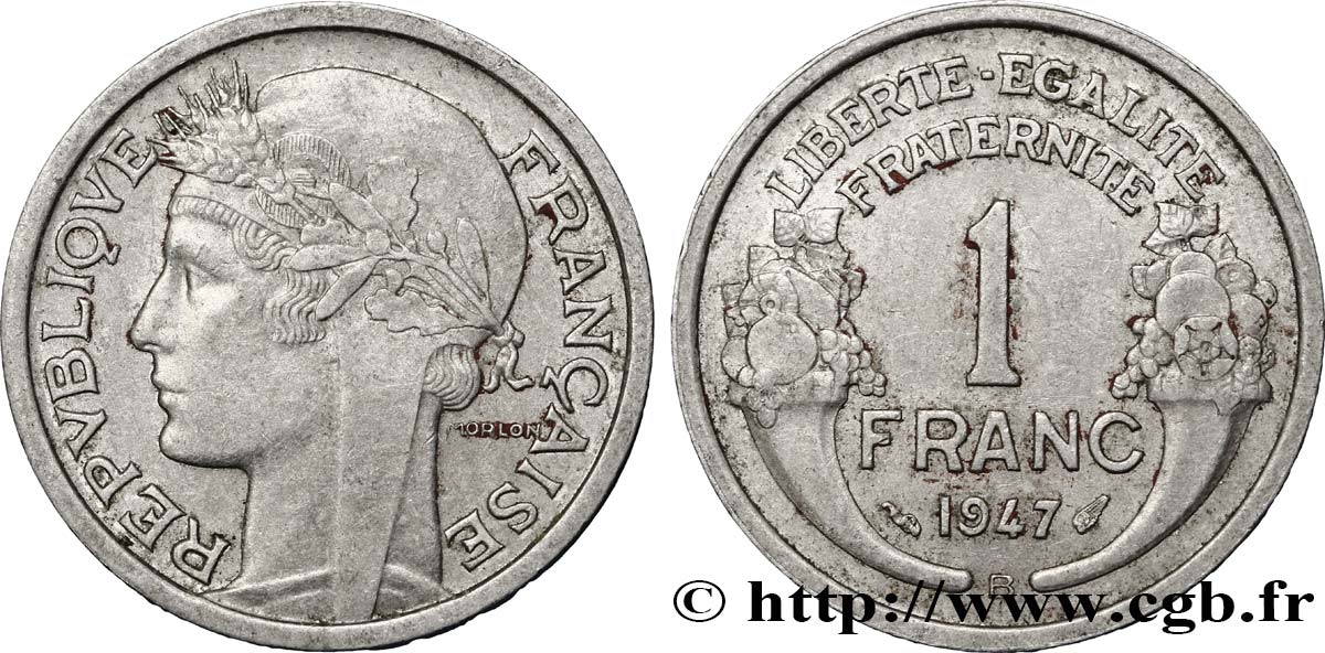 1 franc Morlon, légère 1947 Beaumont-Le-Roger F.221/12 TTB48 