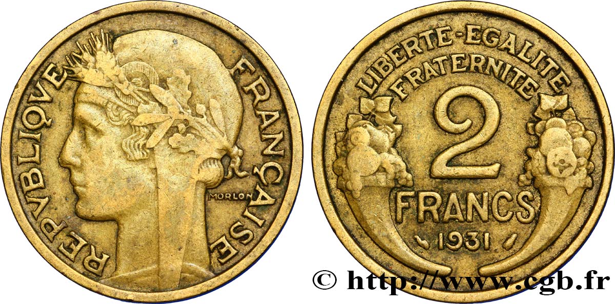 2 francs Morlon 1931  F.268/2 SS40 