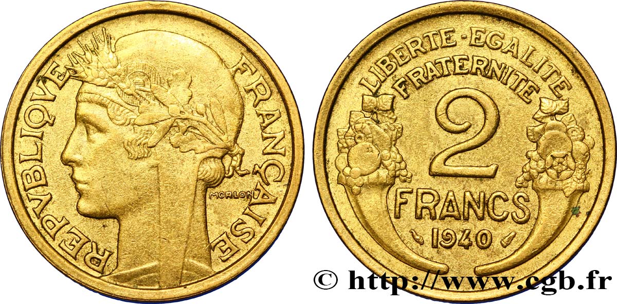 2 francs Morlon 1940  F.268/13 TTB48 