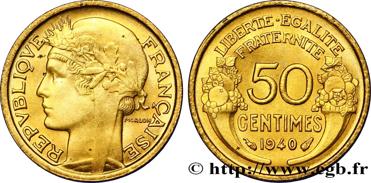 50 centimes Morlon 1940  F.192/17 VZ62 