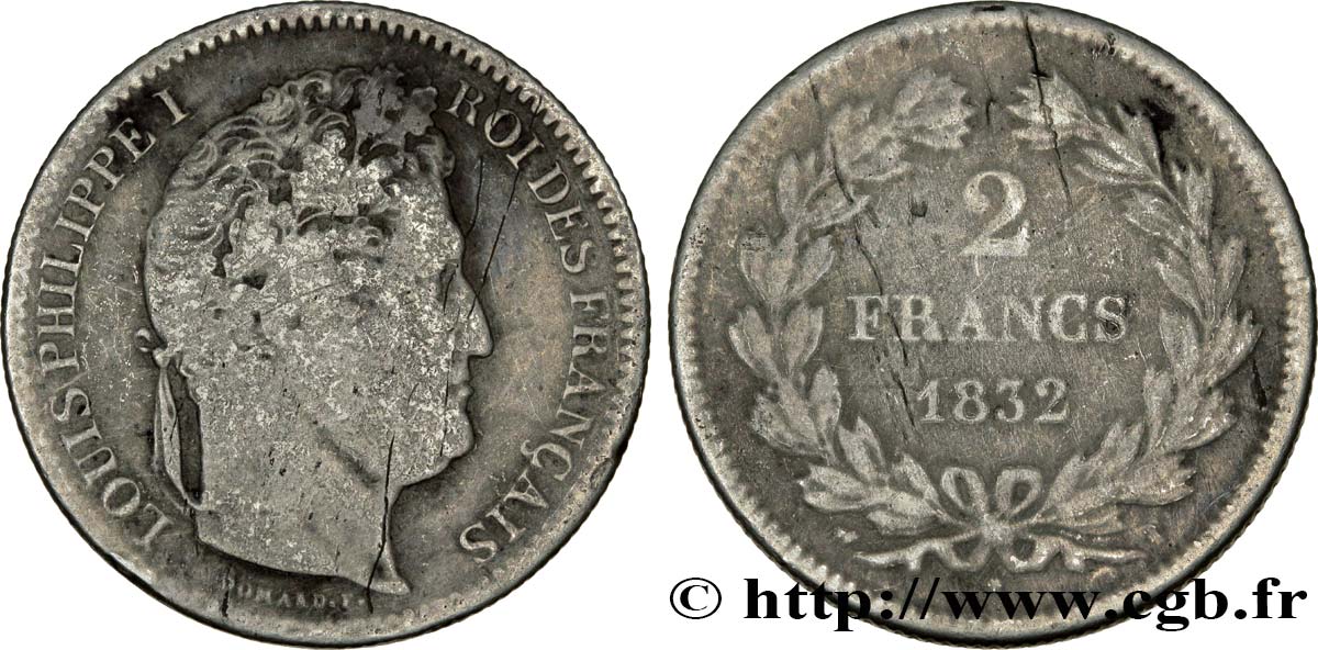 2 francs Louis-Philippe 1832 Nantes F.260/15 RC10 