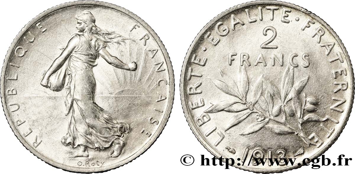 2 francs Semeuse 1913  F.266/14 BB50 