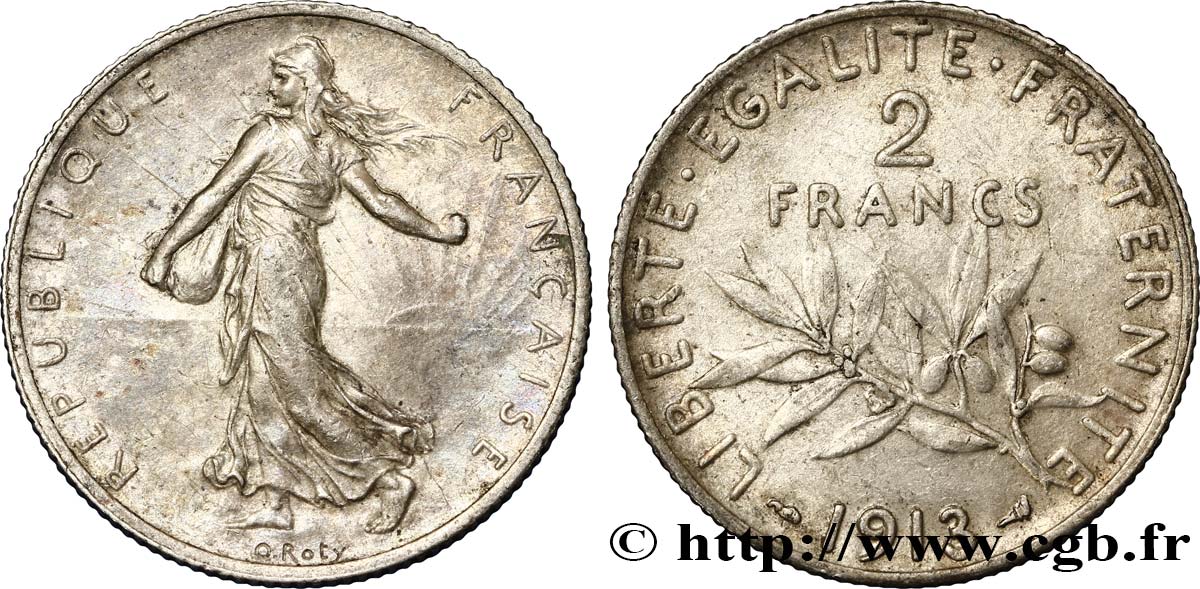 2 francs Semeuse 1913  F.266/14 TTB48 