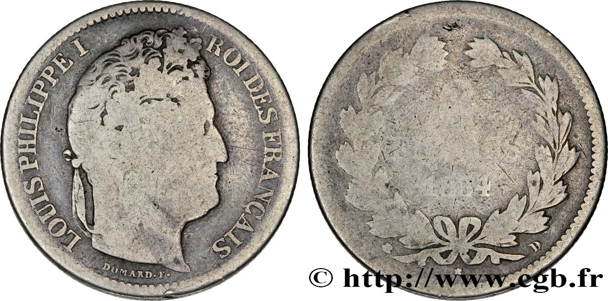 2 francs Louis-Philippe 1834 Lyon F.260/32 RC8 