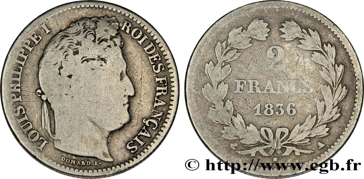 2 francs Louis-Philippe 1836 Paris F.260/51 B8 