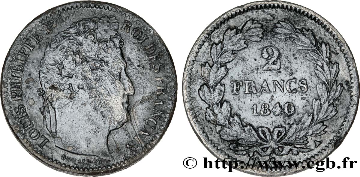 2 francs Louis-Philippe 1840 Paris F.260/76 TTB40 